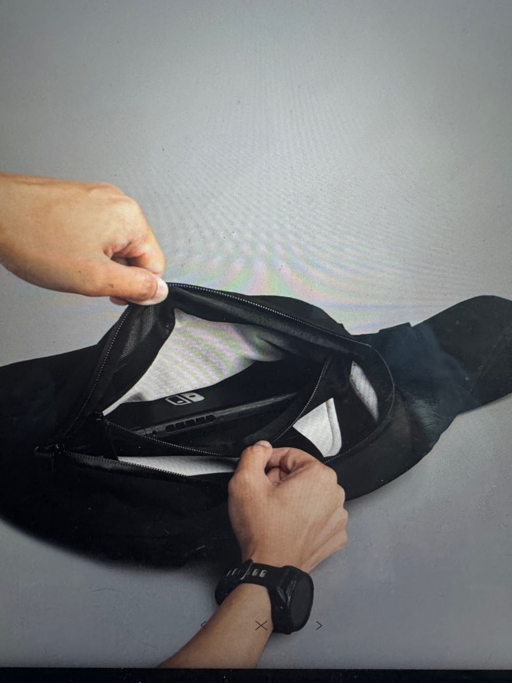 Men's Black Sling Crossbody Bag - Versatile Everyday Carry - Picture 12 of 14